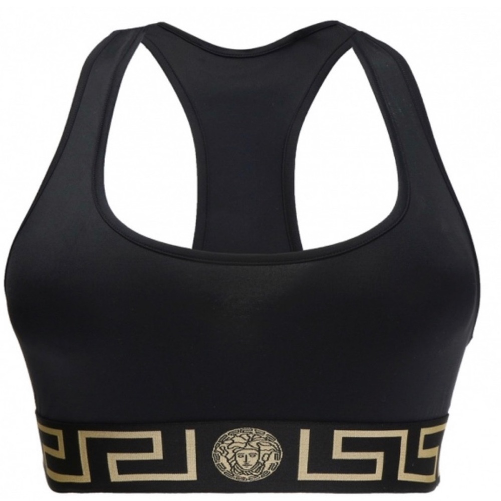 Womens Versace Greca Border sports bra size large
